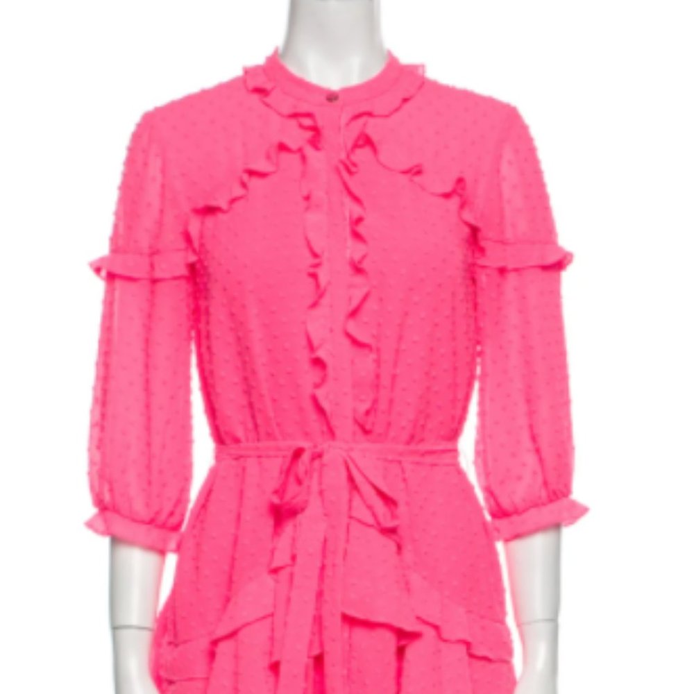 SALONI Crew Neck Mini Dress SMALL - US 4 UK 8